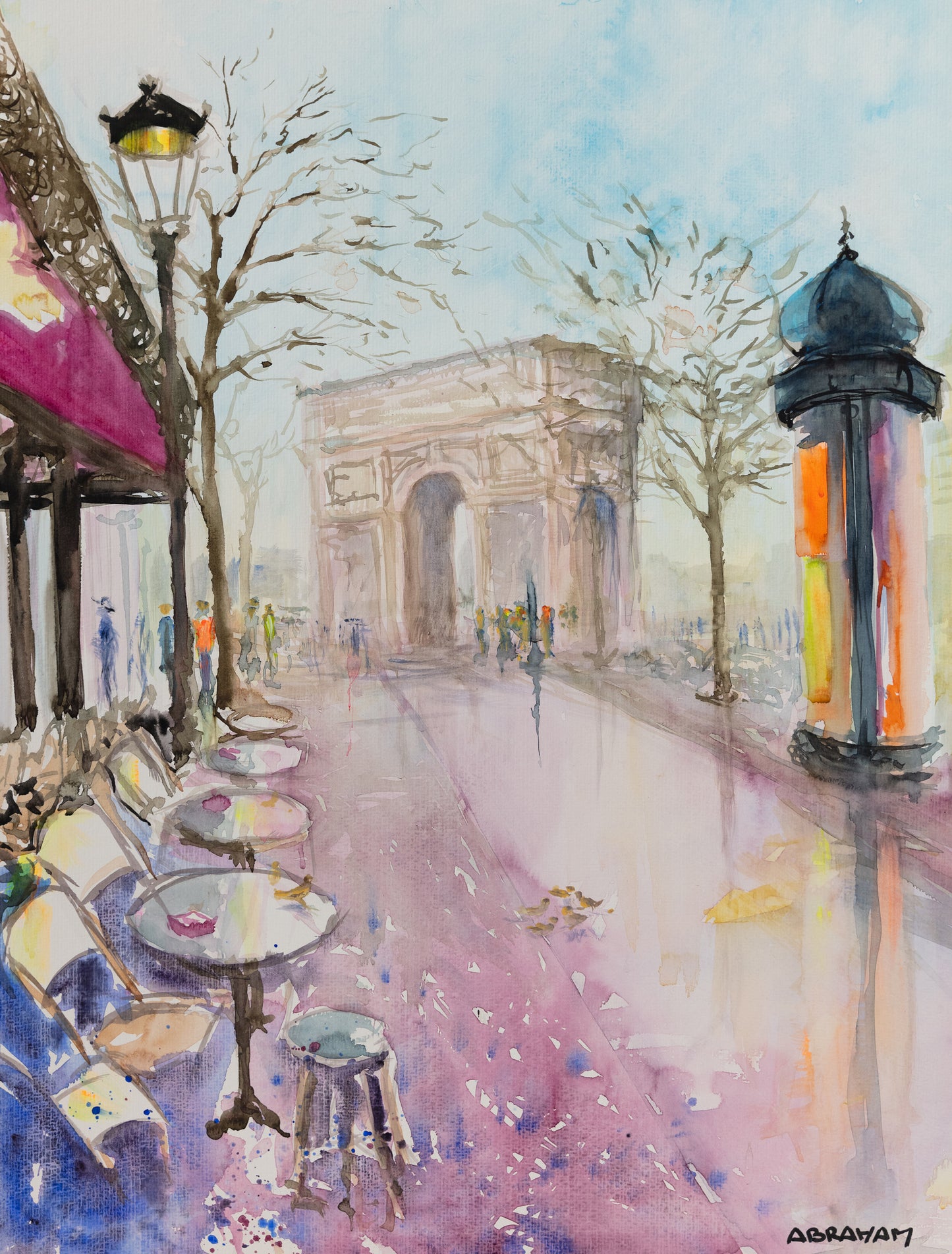 Moineaux pres de l'Arc de Triomphe