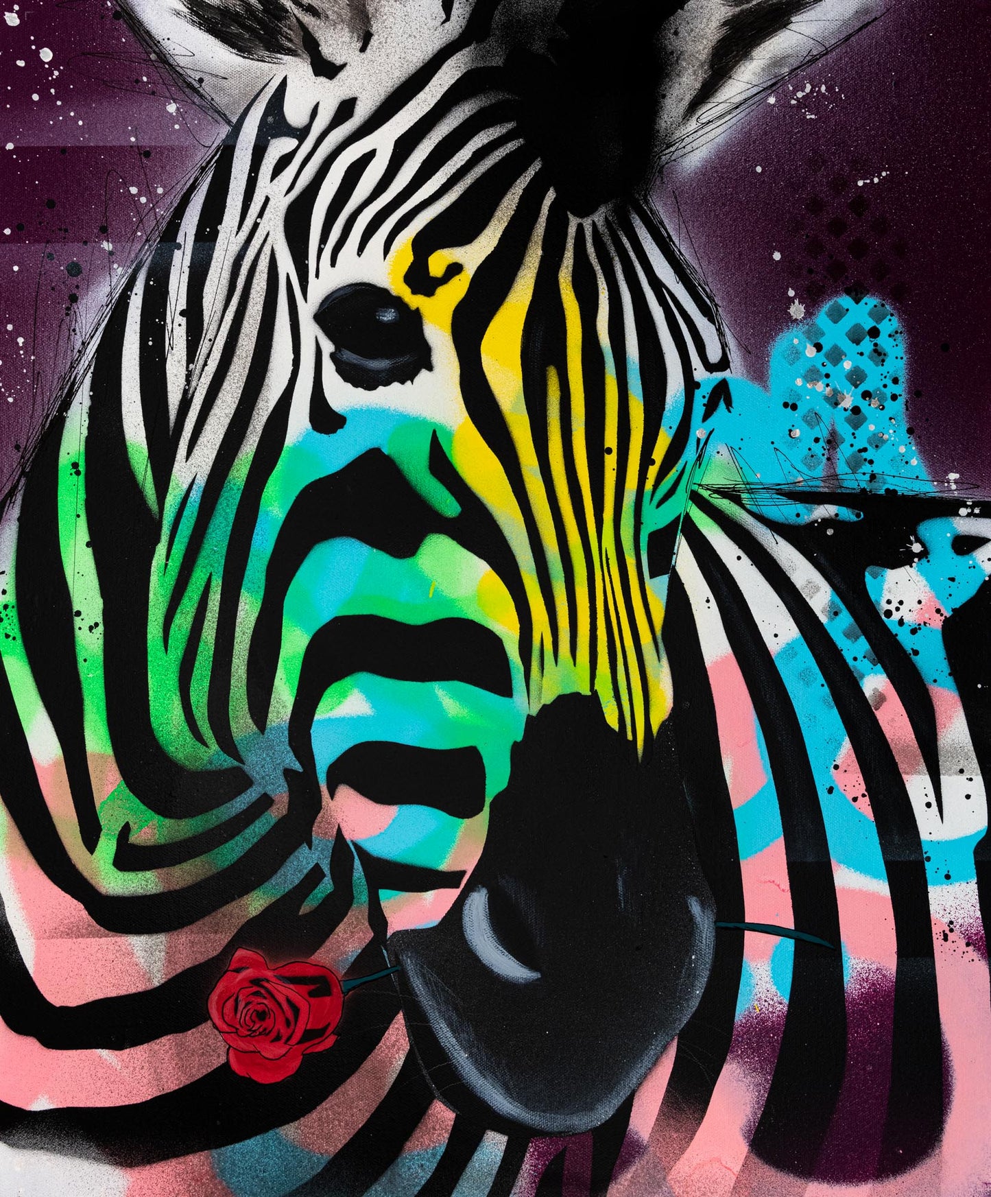 Love the Zebra (Purple)