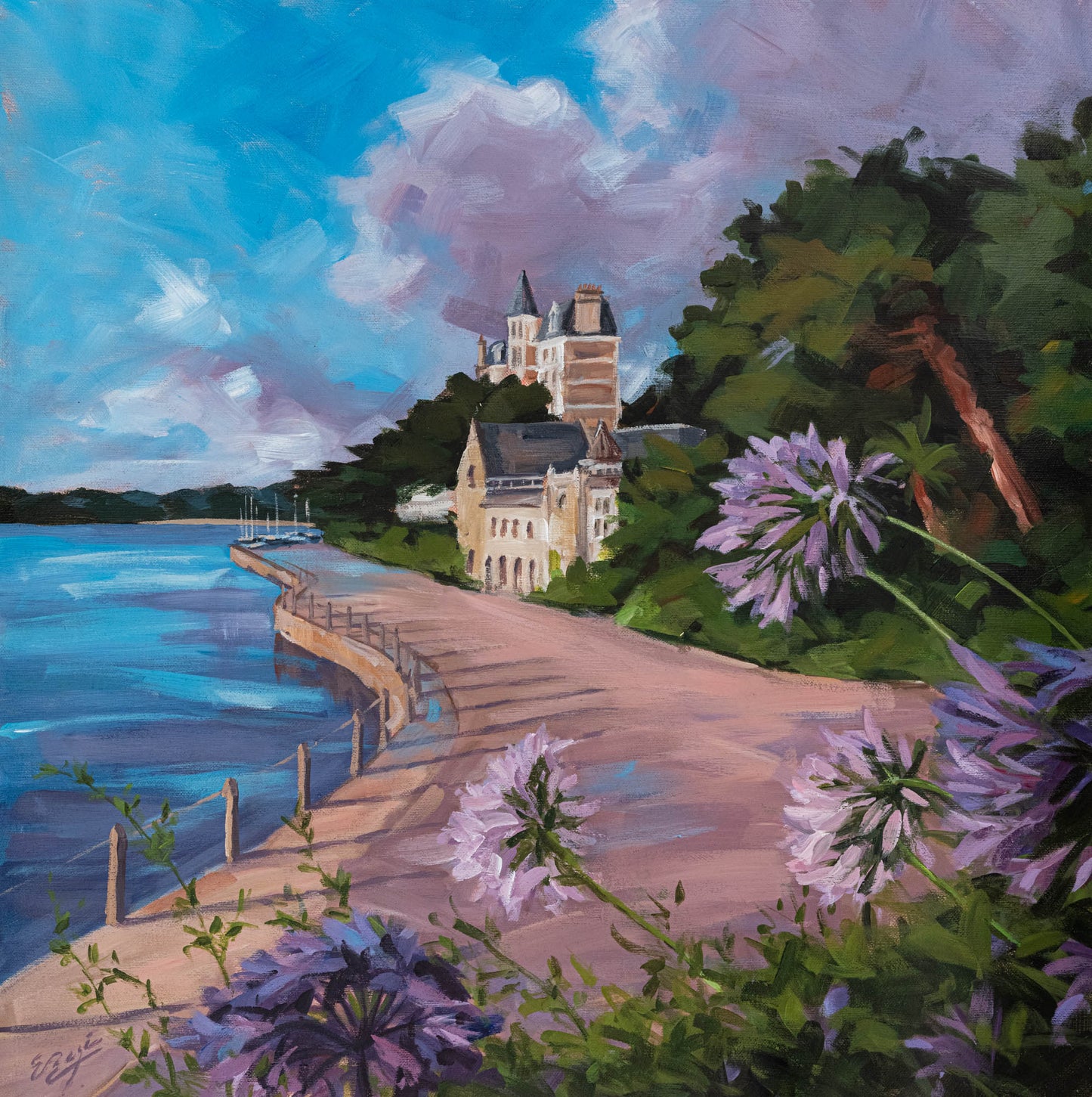 Vers le Yacht Club de Dinard