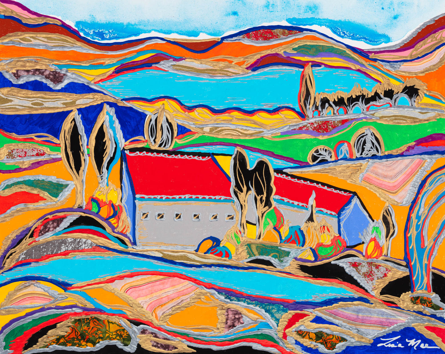 Farmhouses in the Rolling Hills of Tuscany