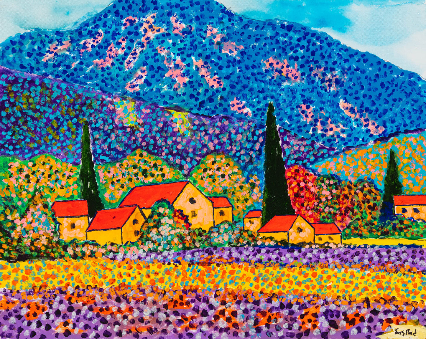 Farmhouses Near Lacoste in Provence