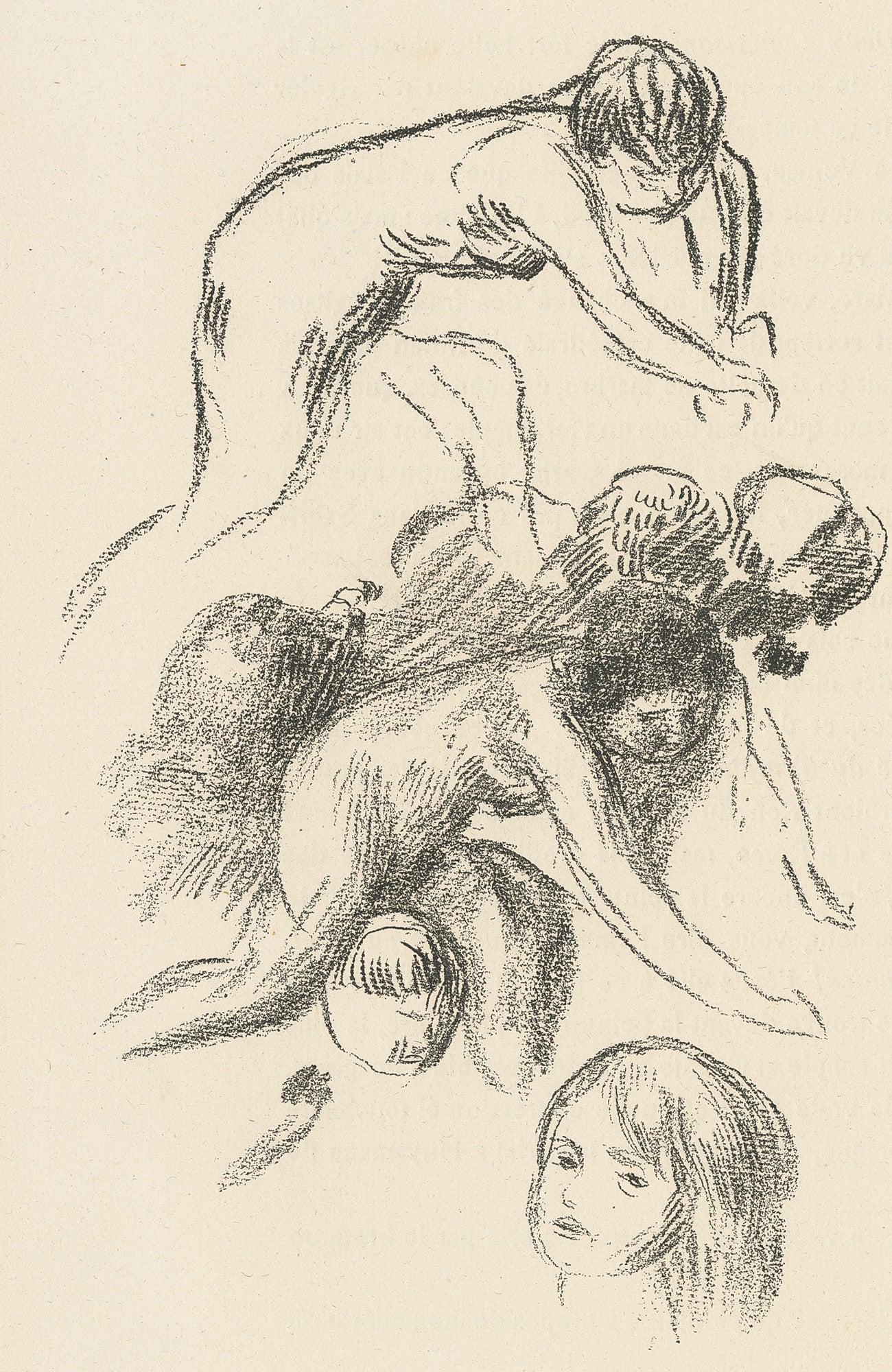 Etude de Nus et Tete de Fillette