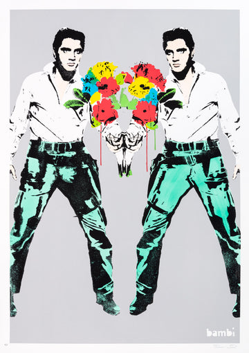 Double Elvis with Flowers