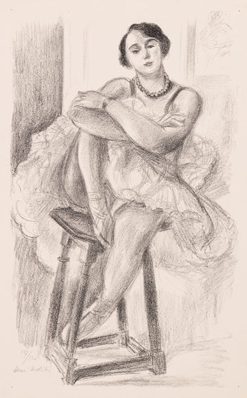 Danseuse Assise sur un Tabouret