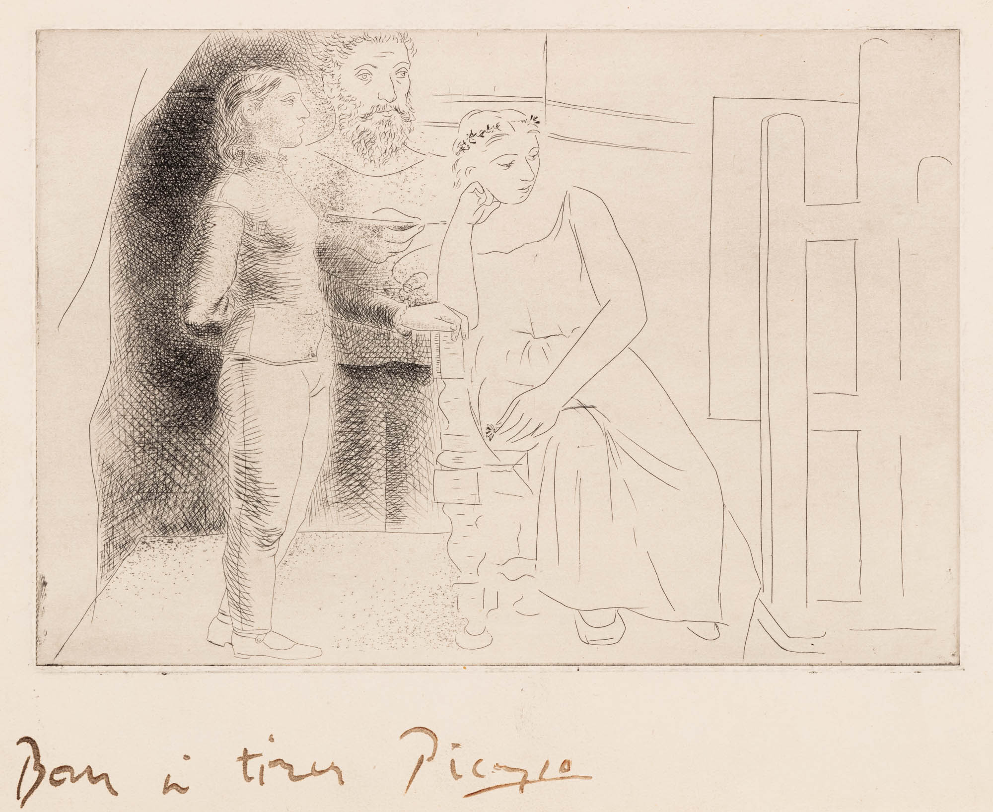 Peintre avec Modèles