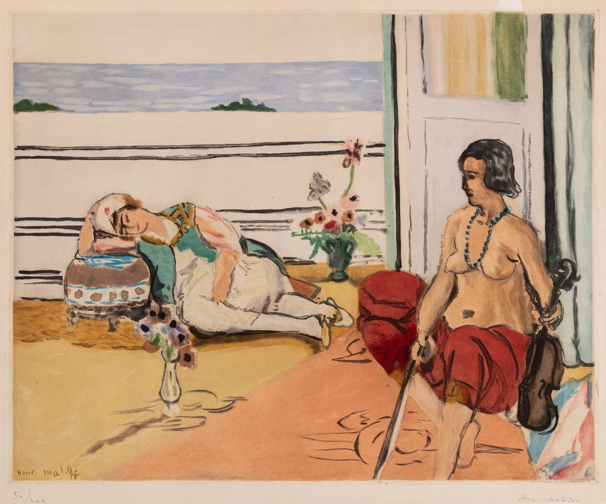 Odalisque sur la Terrasse