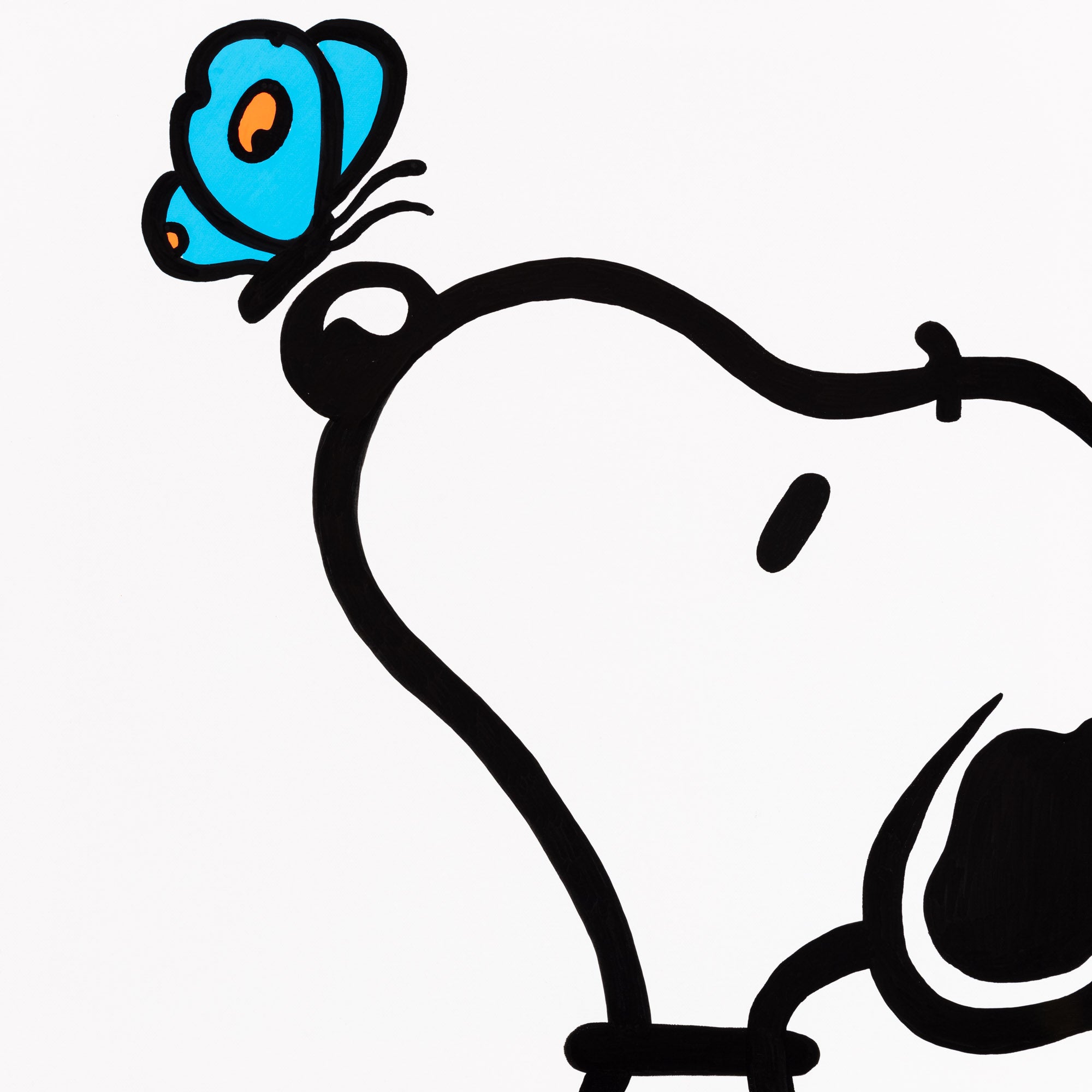 Beagle with Butterfly